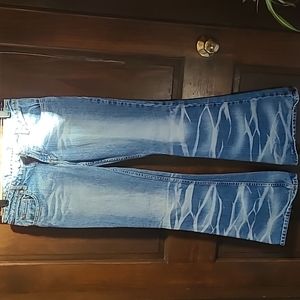 3 - PARIS BLUES ORIGINALS Vtg Stonewashed relax Fit Flare JEAN